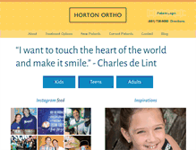 Tablet Screenshot of hortonortho.com